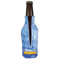 Bottle Coolie w/ Zipper Beverage Insulator (4 Color Process)